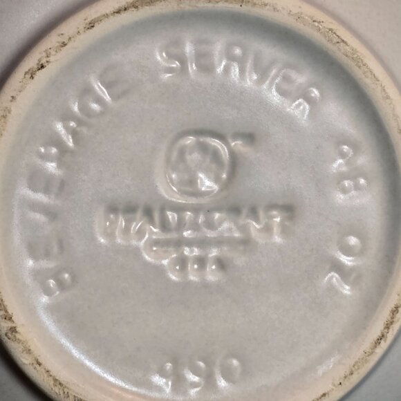 Vitreous Stoneware Tea Pot With Lid & Blue Floral Design - Picture 5 of 8